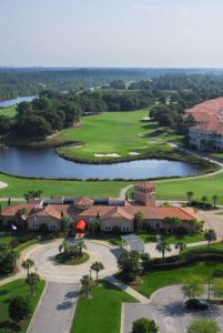 grande dunes hole 18 green clubhouse