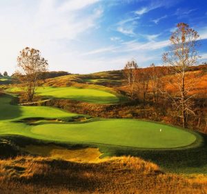 golf course hole 8 fall